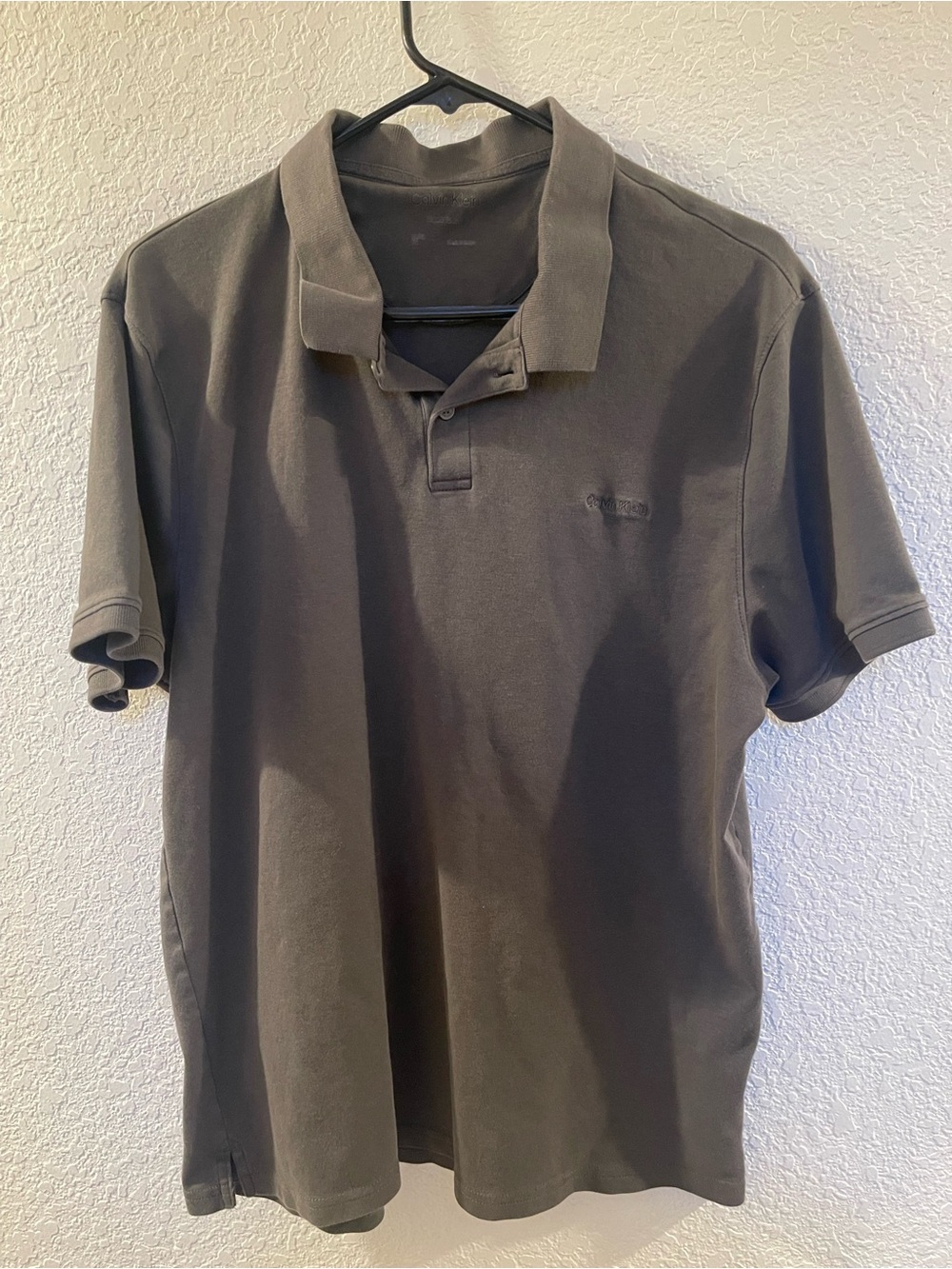 Calvin Klein Gray Men's Polo Shirt